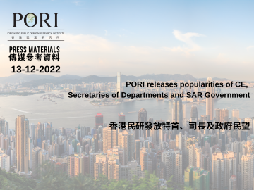 香港民研發放特首、司長及政府民望 (2022-12-13)